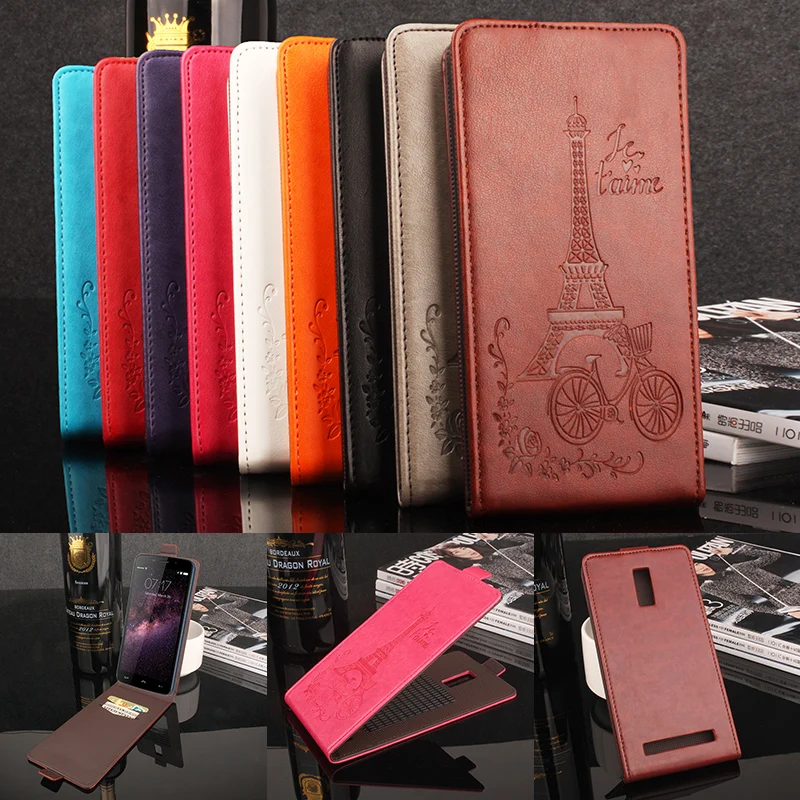 

For HOMTOM HT17 Pro Phone Case [Up-down Open] Vertical Flip Premium Pattern PU Leather Wallet Case Factory Price