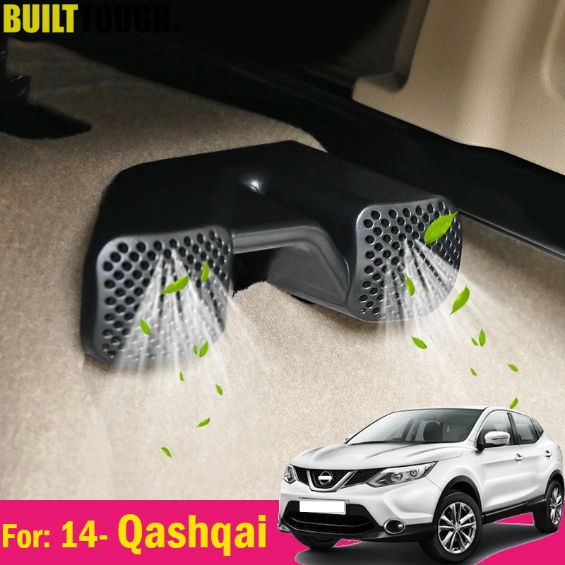 

2Pc For Nissan Qashqai J11 2014 2015 2016 2017 2018 Car AC Heat Floor Air Duct Grille Air Vent Cover Under Seat Outlet Trim