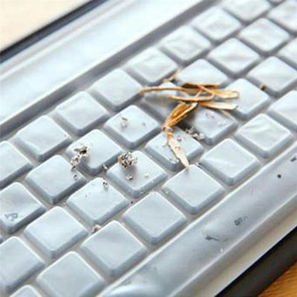 Универсальный силиконовый чехол для настольной клавиатуры компьютера, защитная пленка, водонепроницаемый пылезащитный чехол для клавиатуры