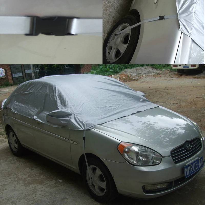 Buy Universal Half Car Covers Heat Cold Sun Rain Snow