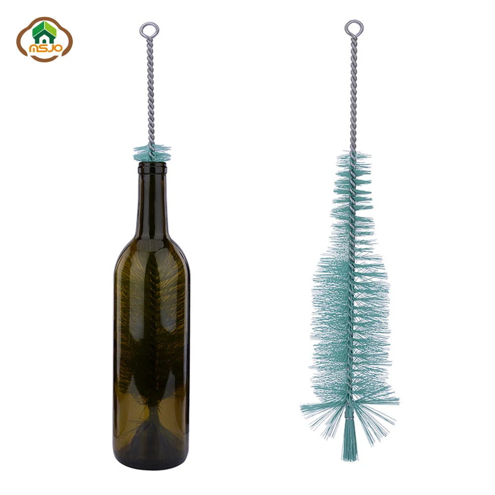 MSJO Bottle Cleaner Glass Long Beer Nylon Brew Wine Cleaning Brushes