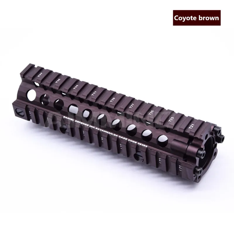 Алюминий Жесткий пальто анодированный MK18 RISII " 9" 1" страйкбол handguard черный CB тактический рельс Подходит Для GBB