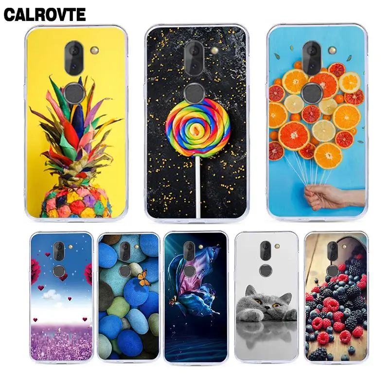 Чехлы для Alcatel 3X 5058Y силиконовые чехлы Alcatel3X мягкие из ТПУ с рисунком фруктов