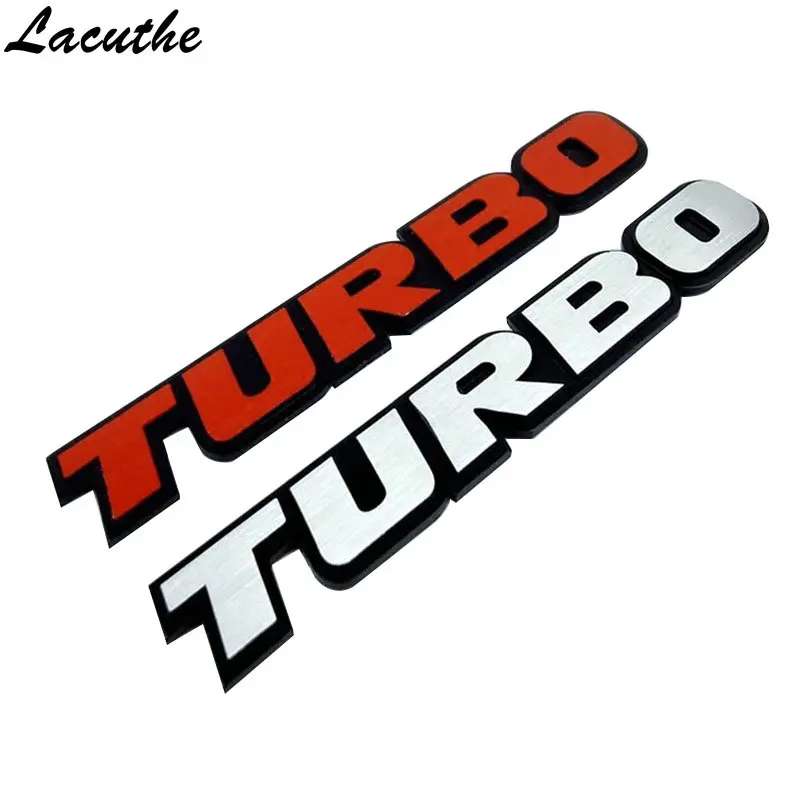

Car Styling Aluminum Emblem TURBO Logo Rear Trunk Decal Sticker For mopar Volkswagen Volvo Toyota Skoda pontiac Nissan Ford