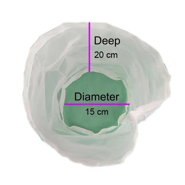 120 микрон фильтр для пивоварения, цилиндрический пакет для пива и вина, многоразовая фильтрация виски, нейлоновая мелкая сетка, ситечко, инструменты для пивоварения - Цвет: 15X20cm