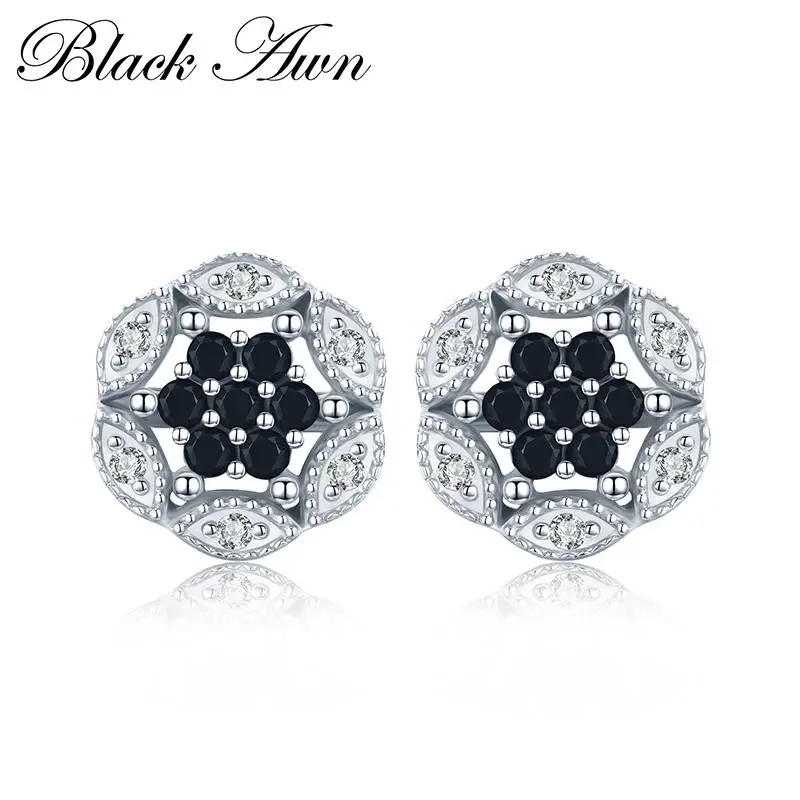Женские серьги гвоздики из серебра 2 3 пробы 925 г|stud earrings|earrings flowerearrings for |