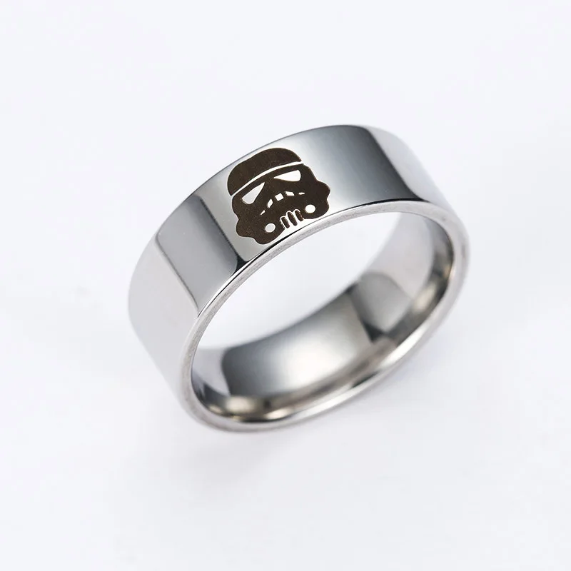 1PC jewelry new fashion Star Wars assault soldiers stainless steel ring Men