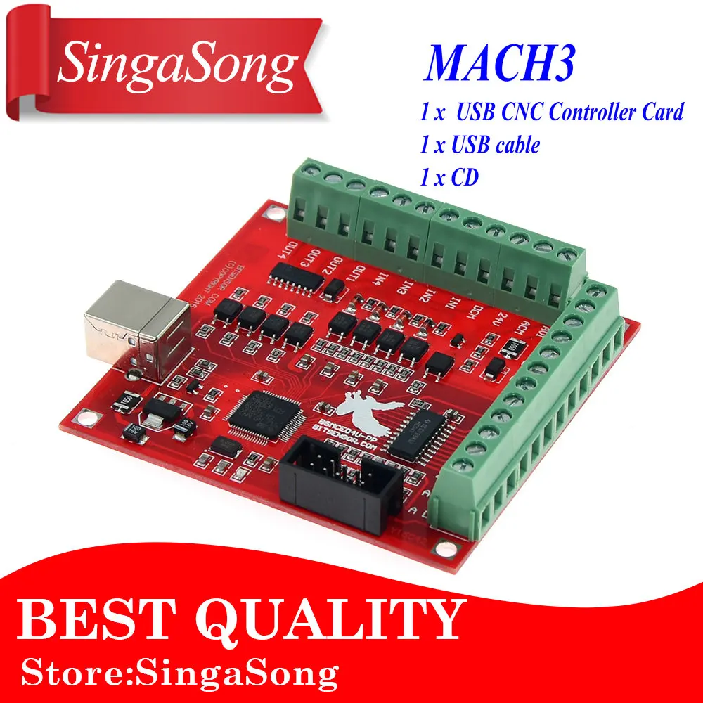 usb cnc controller mach3 4 axis 100khz interface board mk1