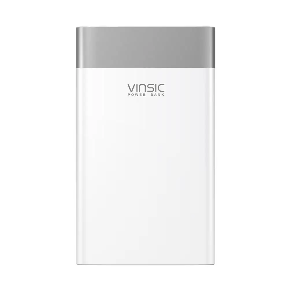 Vinsic 20000 мАч Внешний аккумулятор быстрая зарядка 3,0 QC3.0 двойной usb type-C внешний аккумулятор зарядное устройство для samsung iPhone X 8 8 Plus Xiaomi - Цвет: White