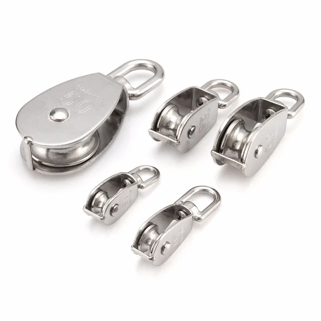 Color: M50 Ochoos 1pcs M15/M20/M25/M32/M50 Fishing net Double pulleyPoly Rope Hoist Pulley Wheel Block and Tackle Puller Lift Tools Color: M50 Ochoos 1pcs M15/M20/M25/M32/M50 Fishing net Double pulleyPoly Rope Hoist Pulley Wheel Block and Tackle Puller Lift Tools
