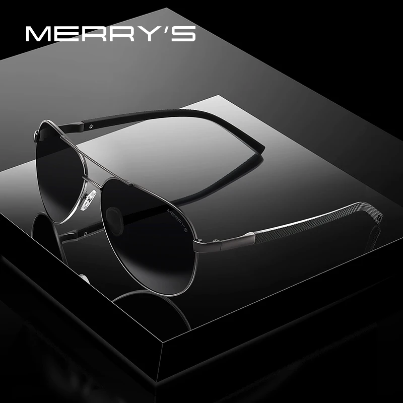 

MERRYS DESIGN Men Classic Pilot Sunglasses HD Polarized Sun glasses For Driving TR90 Legs UV400 Protection S8190