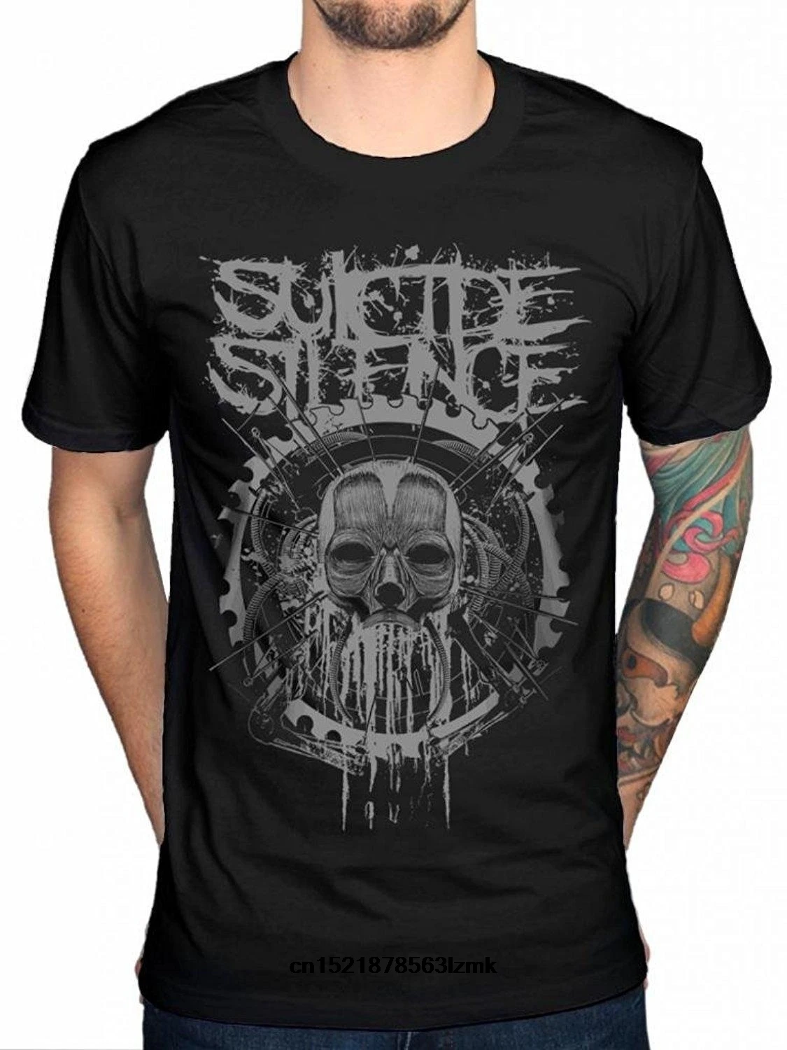 Возьмите Для мужчин футболка модная Homme головной машины Deathcore Музыка Альбом Крис