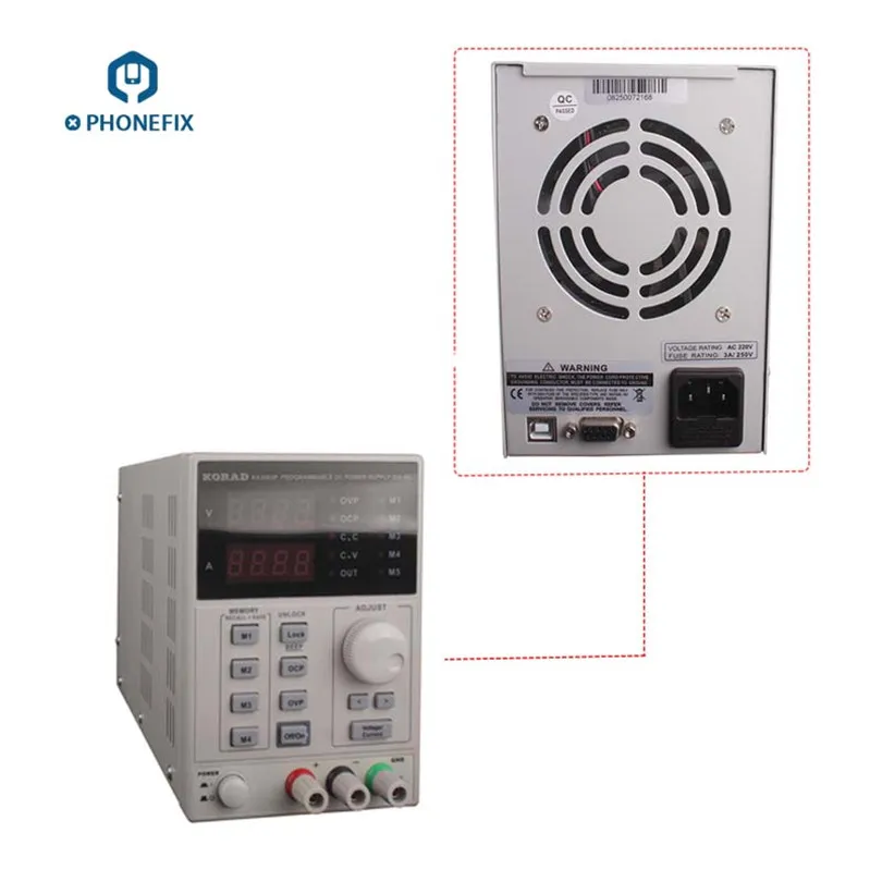 KORAD KA3005D Регулируемый цифровой программируемый DC Питание лабораторный блок питания 30 V 5A+ щуп тестера для телефона ремонт
