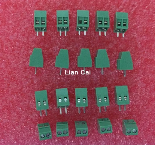 

10pcs 2 Poles/2 Pin 2.54mm PCB Universal Screw Terminal Block Connector