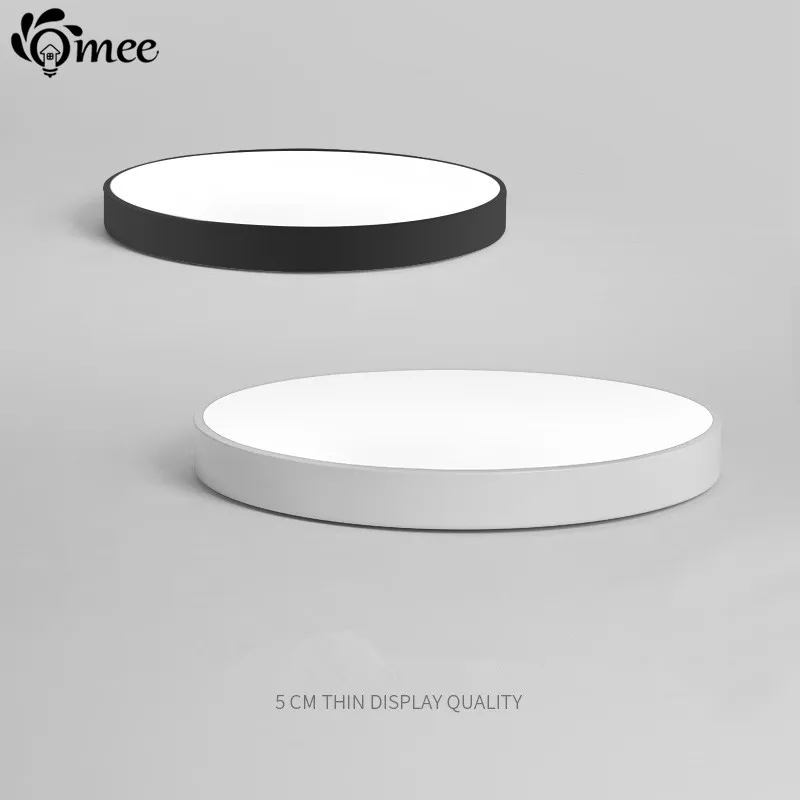 Nordic Modern Round LED Ceiling Lamp 5cm Thin Foyer Lighting Fixture Living room Bed Kitchen Surface Mount Panel Remote Control