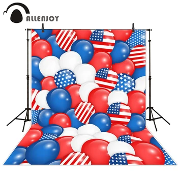 

Allenjoy backdrop for photo studio balloon colorful independence Day original design backdrops custom newborn