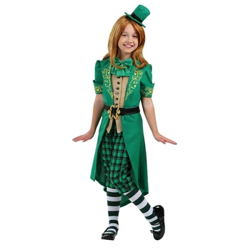

Girls Chaming Mischief Mythic Irish Creature Leprechaun Kids St. Patrick's Day Costume