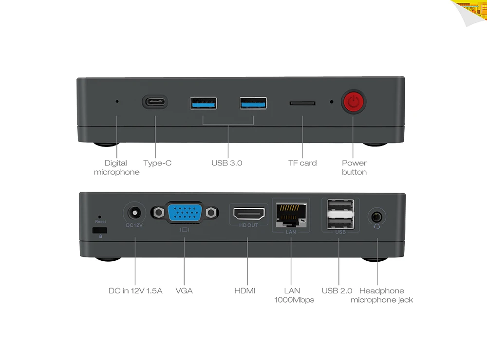 Оригинальный Beelink S1 Мини ПК Intel N3450 4G/8G RAM 64G ROM Bluetooth 4 0 двухдиапазонный WiFi Поддержка