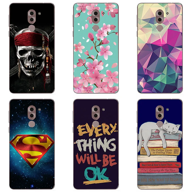 hard Plastic phone case cover For Huawei Honor 6X BLN-L21 BLN-AL10/TL00 shell printing Painted Flower |