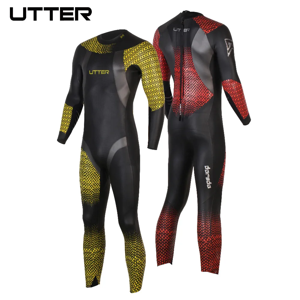 UTTER Dorado Men Printing Red Spots Smoothskin Neoprene Triathlon