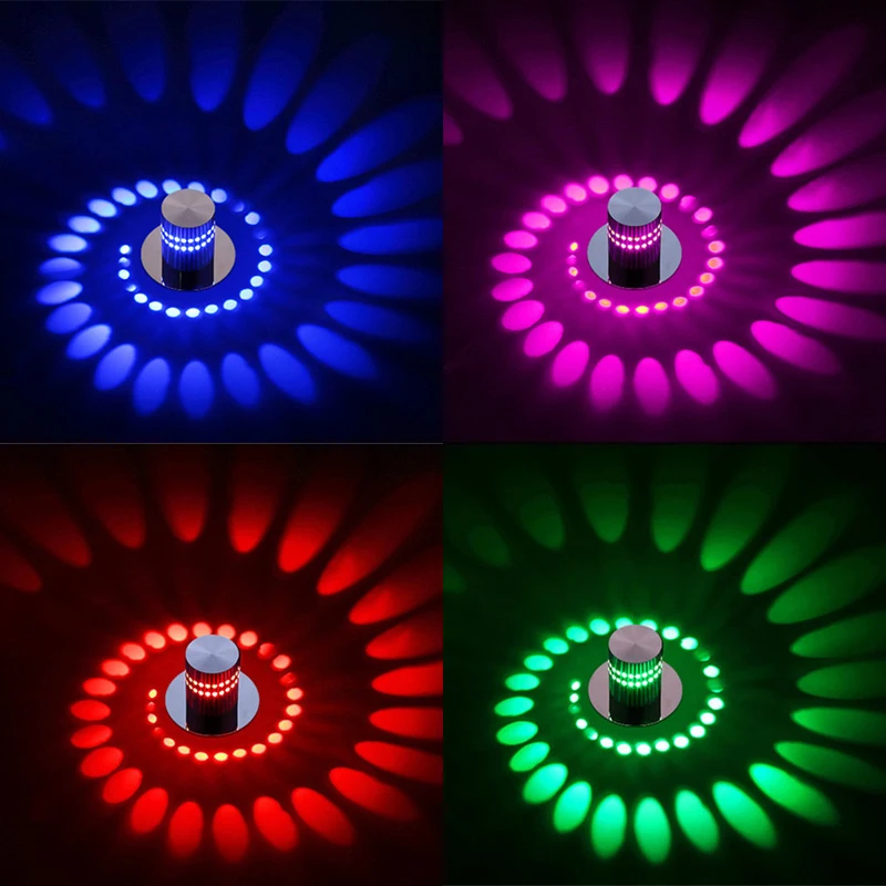 

Modern LED Ceiling Light 3W RGB wall Sconce for Art Gallery Decoration Front Balcony lamp Porch light corridors Light Fixture
