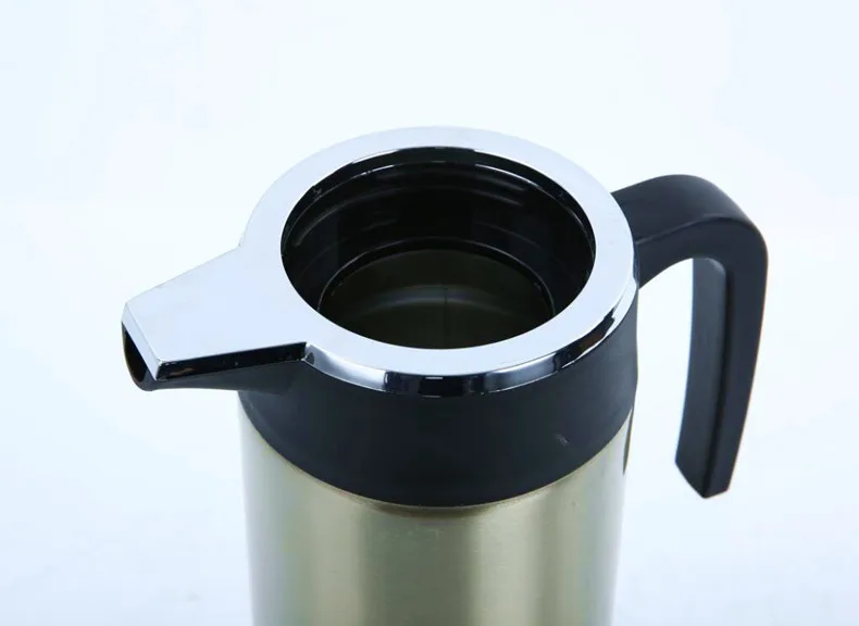 1200ML 304 Stainless Steel 12V 24V Car Electric Kettle Car Heating Water Bottle Travel Thermos Bottle Auto Boiling