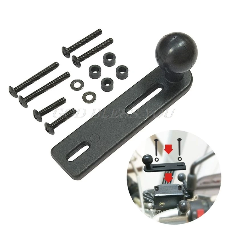 1SetMotorcycleHandlebarPumpMountwithBallHeadforRamMountsfor