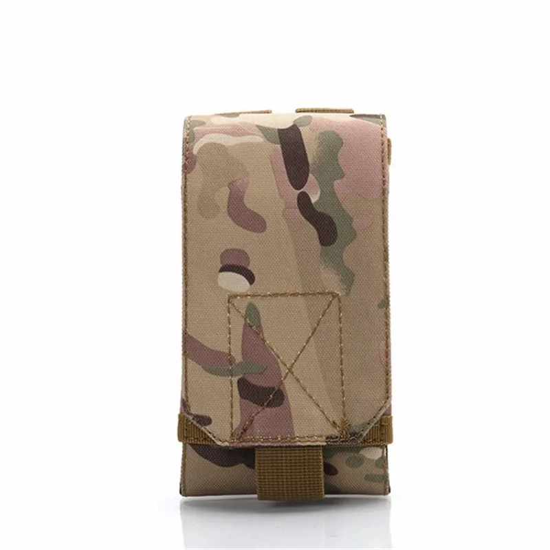 

Outdoor Tactical Phone Bag MOLLE Army Camo Camouflage Bag Hook Loop Belt Pouch 1000D Nylon Mobile Package