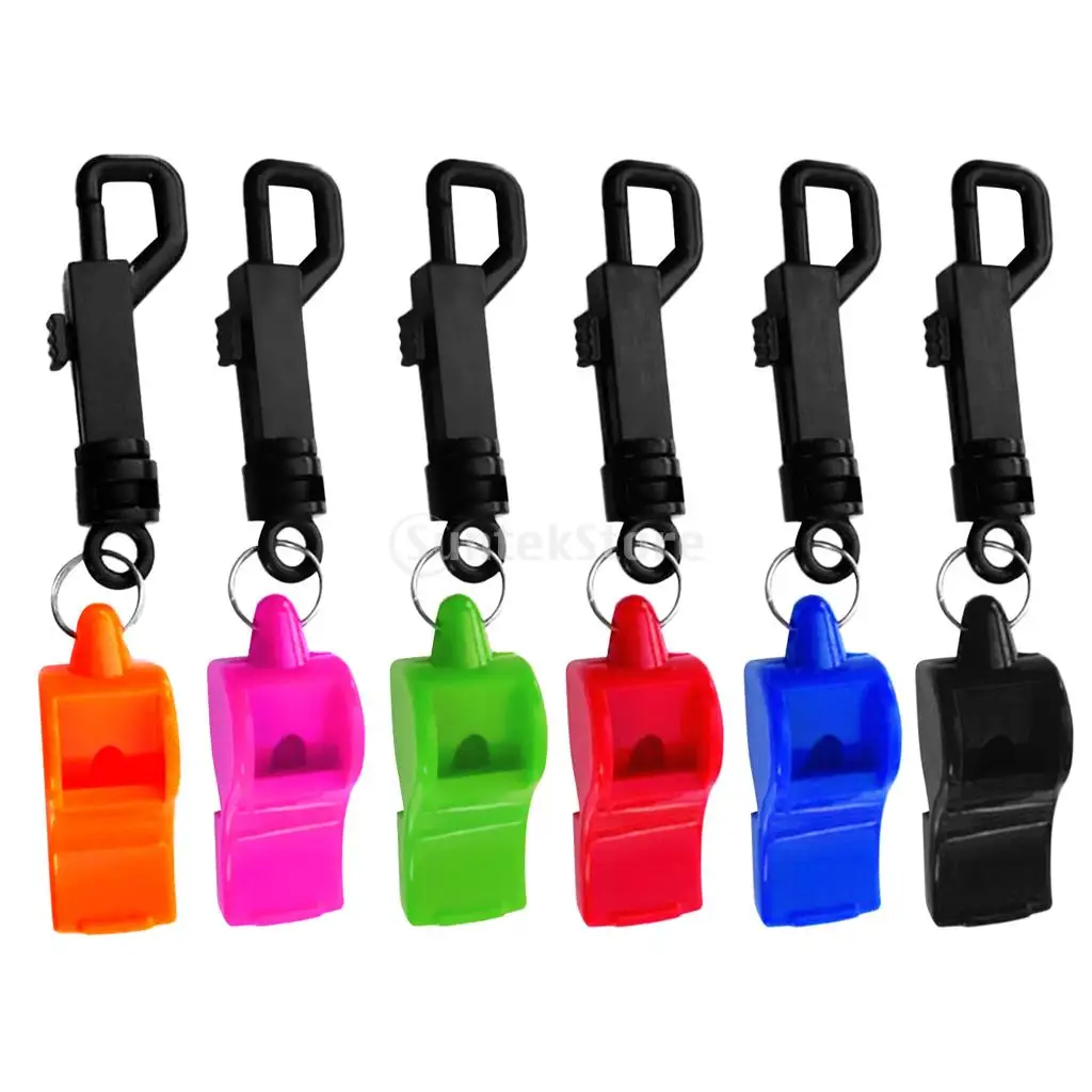 Emergency Survival Scuba Diving Safety Whistle for Boating Kayaking Hiking with Belt Clip-Choose Colors