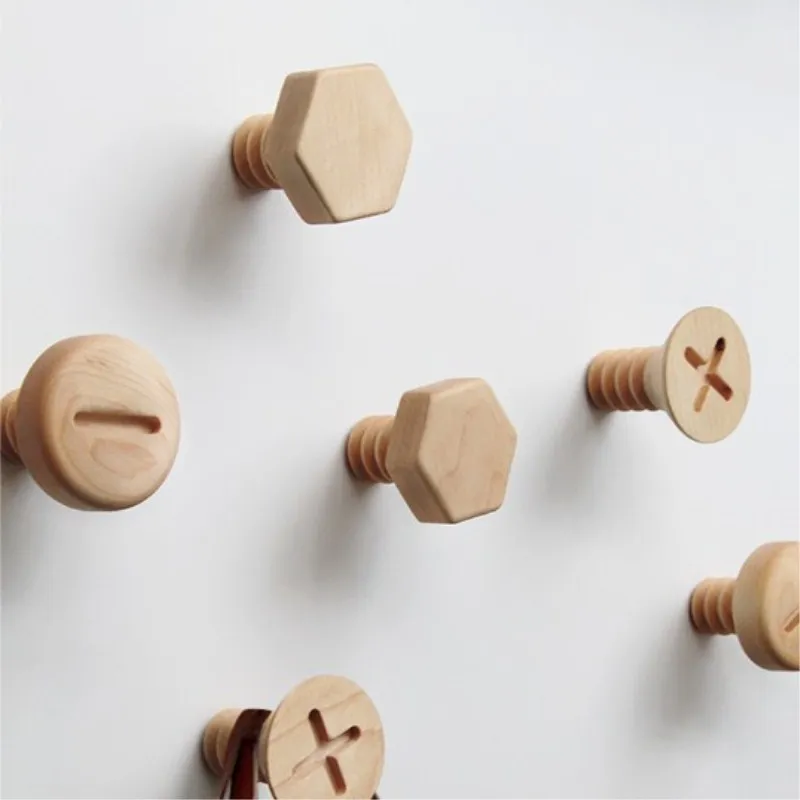 ^Cheap Crochet Coat Hanger Door Wall Hook Home Decoration Accessories Nordic Solid Wood Wall Hook Entrance Coat Rack Mini Button Screw ^Cheap Crochet Coat Hanger Door Wall Hook Home Decoration Accessories Nordic Solid Wood Wall Hook Entrance Coat Rack Mini Button Screw