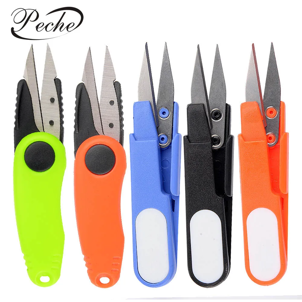 

Peche Fishing Scissors Folding Stainless Steel Handle Pliers Line Cutter Sharp Fish Use Cut Clipper Tackle Tools Accessories