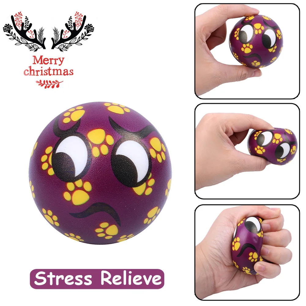 

Lovely Christmas Present Mouth Emotion Ball Elasticity Rising Kids Squeeze Toys
