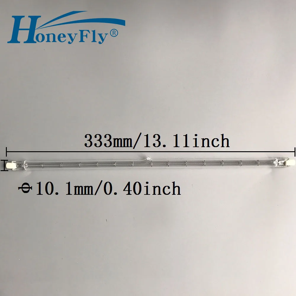 HoneyFly 1 шт. 333 мм галогеновые лампы линейный J333 R7S 220 V 2000 Вт двусторонний нити потолочные светильники кварцевая трубка