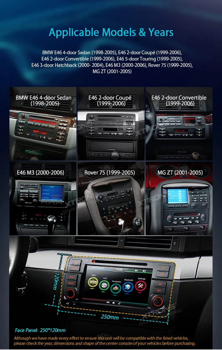 Cheap XTRONS 7 inch Car DVD Player 2 din Radio DAB+Canbus GPS Navigation For BMW E46 / Rover 75 1999-2005 / MG ZT 2001 2002 2003- 2005 2 Cheap XTRONS 7 inch Car DVD Player 2 din Radio DAB+Canbus GPS Navigation For BMW E46 / Rover 75 1999-2005 / MG ZT 2001 2002 2003- 2005 2