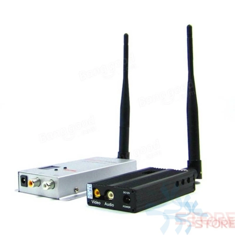 1.2GHz 1.2G 2500mw Video transmitter(8 CH) and Video receiver(12 CH For CCTV Camera