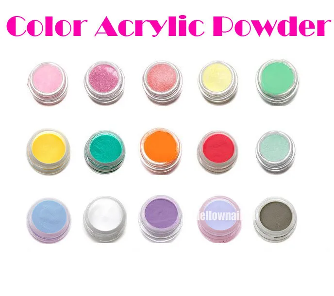 

Cover Color Glitter Color 3D Acrylic Powder Nail Art Tips Builder Liquid False Tip Extension