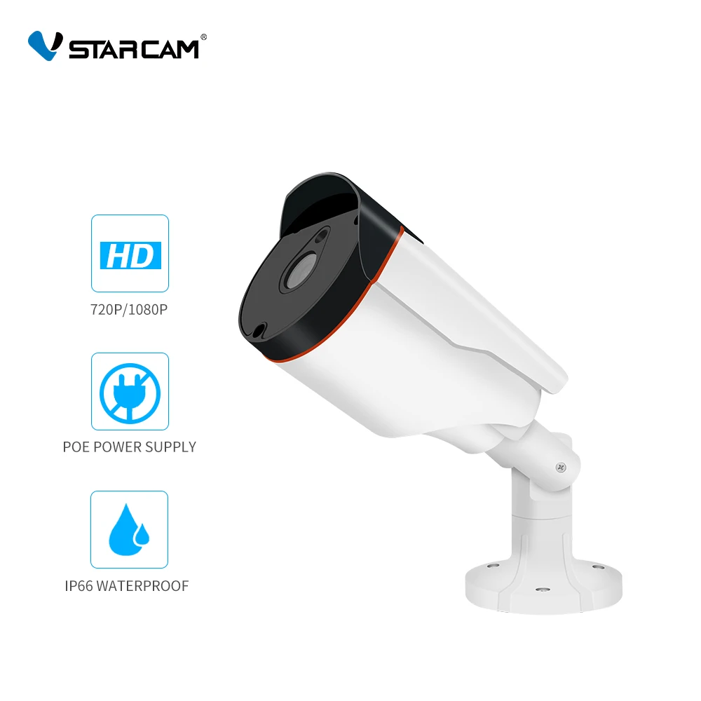 

Vstarcam 1080P IP Camera POE IP Camera IP66 Waterproof Outdoor Bullet Camera IR Night Vision CCTV Security Surveillance Camera