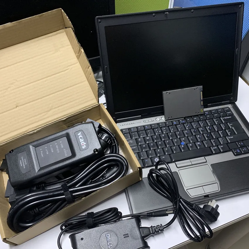 

2019 for volvo vcads pro truck diagnostic tool all cables with case 2 years warranty software with laptop d630 ssd super