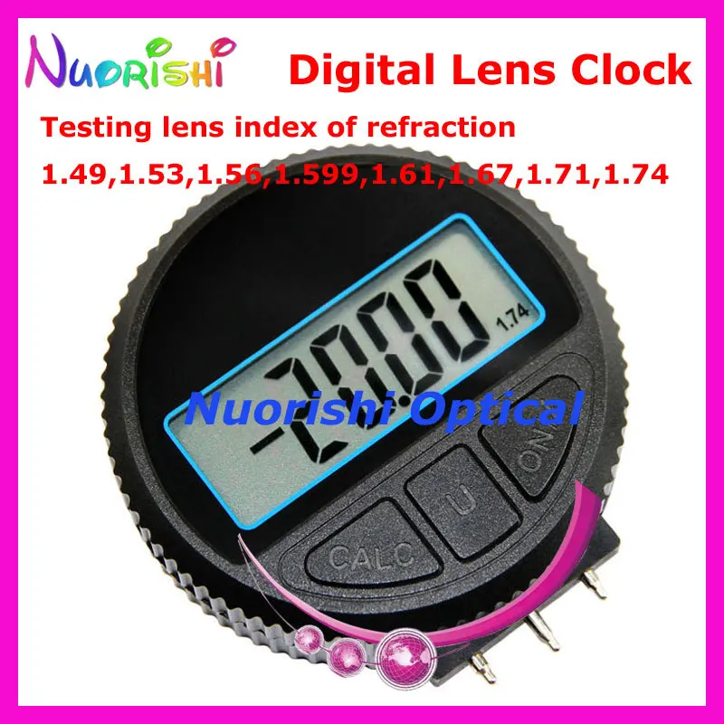 

E2706 Digital Curve Clock radian apparatus testing the lens index of refraction 1.49,1.53,1.56,1.599,1.61,1.67,1.71,1.74