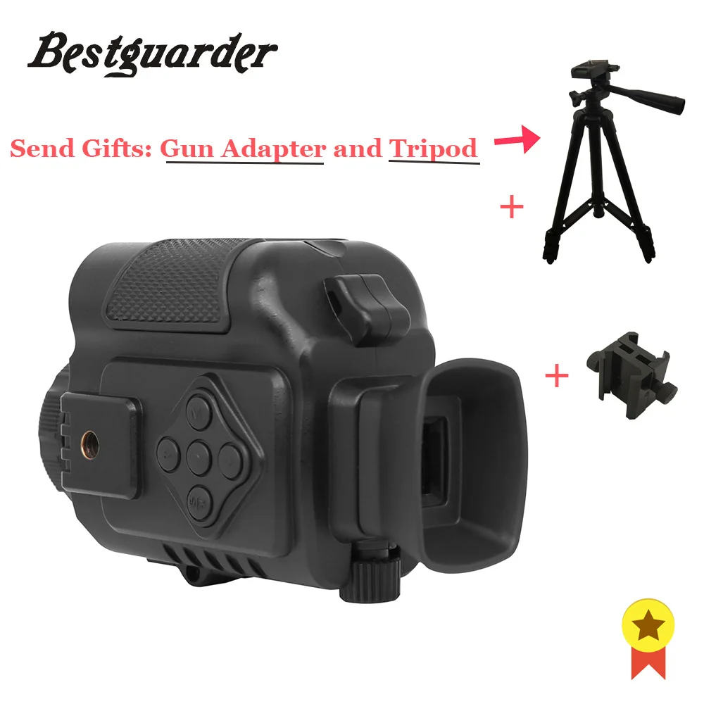 

Monocular Telescope Auto IR 200m range Night Vision Hunting Scouting send gifts of Mountable tripod and Gun Rail Rifle Adapter