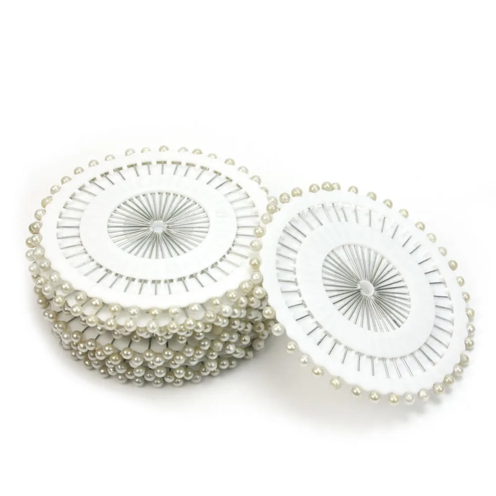 2017 480x White Round Head Straight Pins Dressmaking Faux Pearl Corsage