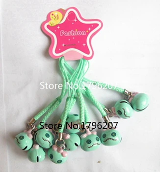 

New 10 Pcs Cartoon stitch bell Cell Phone Strap Charms Keychains Key Ring DIY Jewelry Making Accessories Ty-128