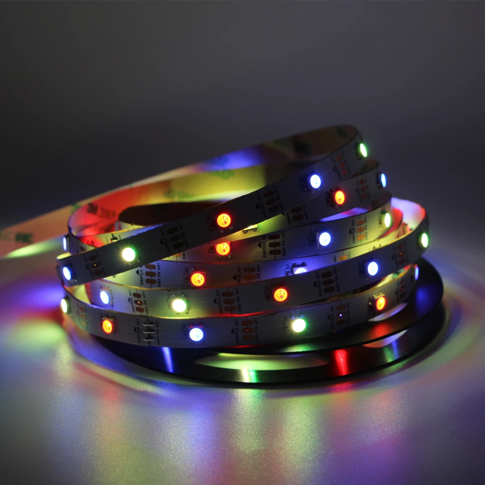 Светодиодная ленсветильник SK6812 RGBW RGB s 5050 (аналогичная ws2812b) 4 в 1 М/4 м/5 м 30/60/144