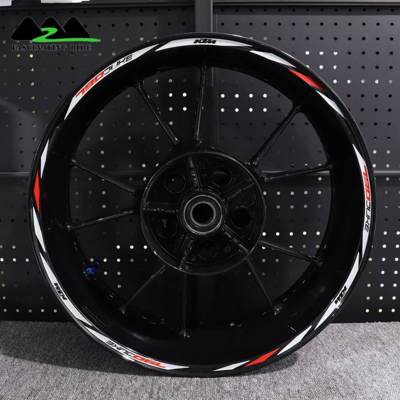 

Motorcycles waterproof Reflective sticker For KTM 790 DUKE motorcycles Individualization wheel stickers Reflective Rim Stripe