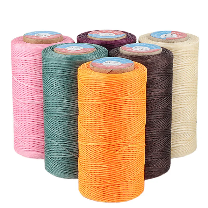 

Colorful Flat Sew Wax Line Handmade DIY For Leather Flat Waxed Sewing Nylon Thread Wax Nylon Thread Mach leather tools