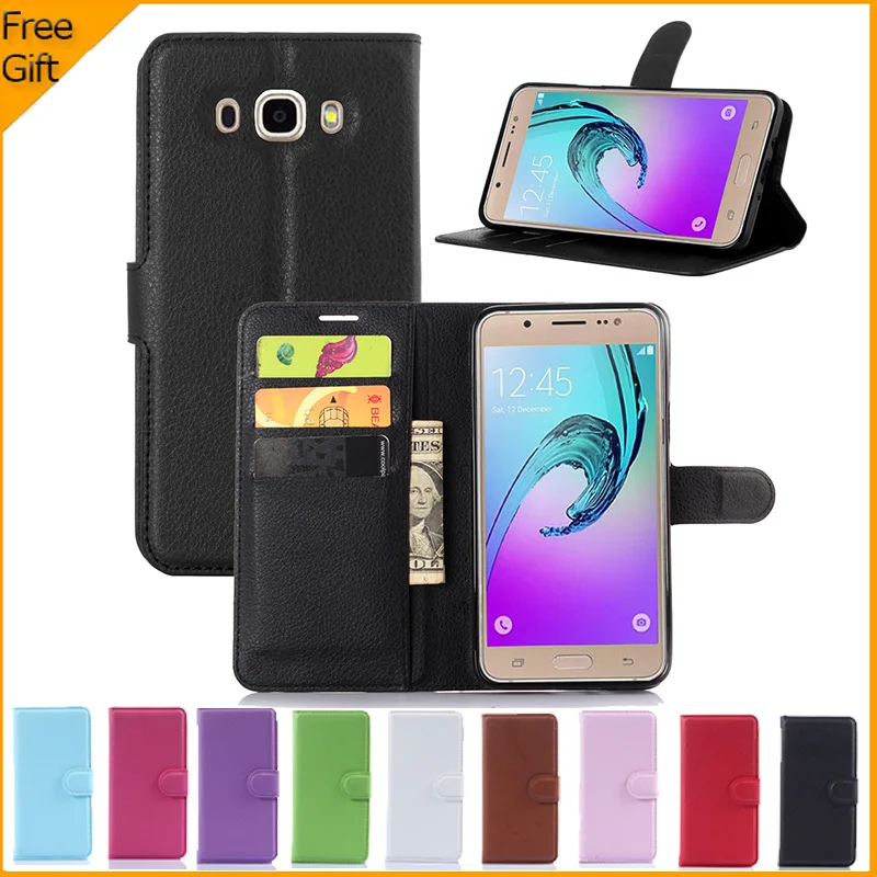 

Luxury Wallet PU Leather Case For Samsung Galaxy J7 2016 J710 J710F J710H Flip Protective Phone Shell Back Cover Skin With Slot