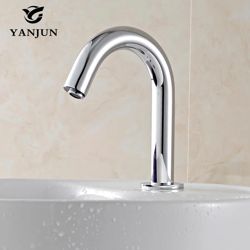 

Yanjun Automatic Faucet Inductive Hands Free Sensor Tap Water Saving Hospital Bathroom Public Sanitaryware YJ-6616-1