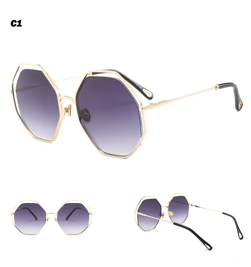 2018 News Goggle Rimless Sunglasses (8)
