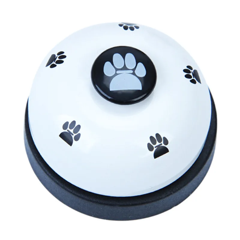 Stainless steel plastic Pet Training Dogs Bell Metal bell Creative Painting Call Bell for pet dog Pet toysTraining