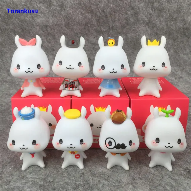 Kawaii White Dog Figure Puppet Toys For Children Cute Model Figurine